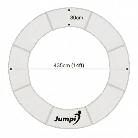 Osłona na sprężyny do trampoliny 435 cm 14FT JUMPI