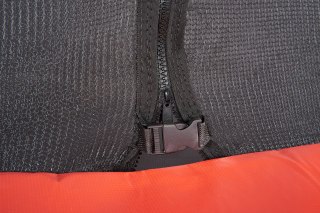 Trampolina Ogrodowa Jumpi 252cm/8FT Maxy Comfort Plus Żółta Z Wewnętrzną Siatką
