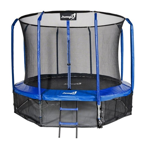 Trampolina Ogrodowa Jumpi 312cm/10FT Maxy Comfort Niebieska Z Wewnętrzną Siatką
