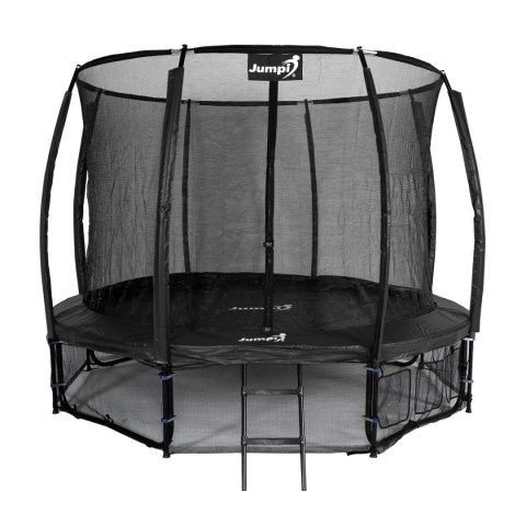 Trampolina Ogrodowa Jumpi 312cm/10FT Maxy Comfort Plus Czarna Z Wewnętrzną Siatką