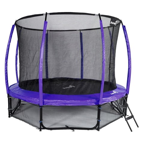 Trampolina Ogrodowa Jumpi 312cm/10FT Maxy Comfort Plus Fioletowa Z Wewnętrzną Siatką