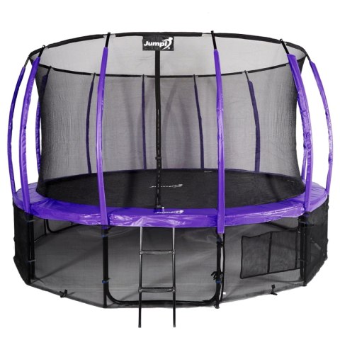 Trampolina Ogrodowa Jumpi 487cm/16FT Maxy Comfort Plus Fioletowa Z Wewnętrzną Siatką