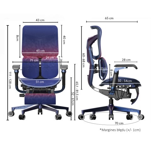 Fotel ergonomiczny gamingowy Angel GamePlus