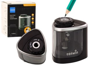 Elektryczna temperówka do kredek i ołówków 6-8 mm, czarna