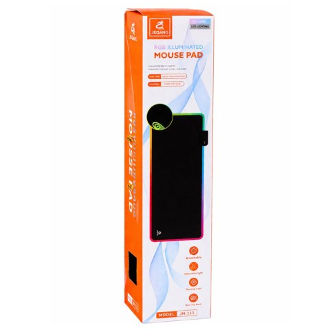 Podkładka pod mysz i klawiaturę RGB LED, 90 × 40 cm