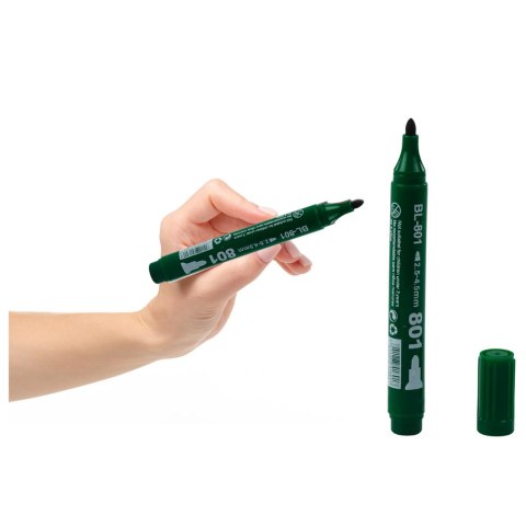 Marker permanentny wodoodporny zielony 2,5-4,5 mm - 1 szt.