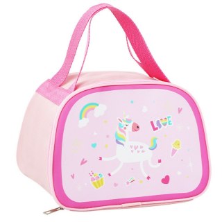 Torba termiczna Lunch Bag z jednorożcem, różowa, 23 cm