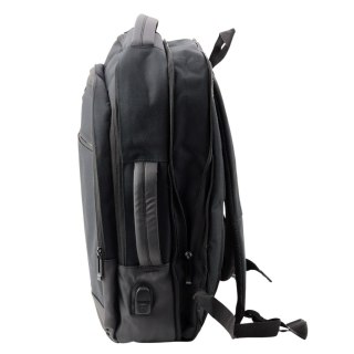 Plecak biznesowy na laptopa 16 l z portem USB, czarny