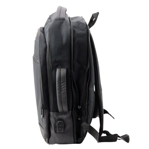 Plecak biznesowy na laptopa 16 l z portem USB, czarny