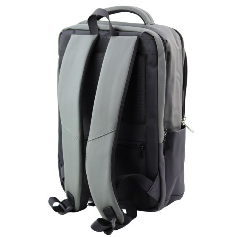 Plecak miejski na laptopa 16 l z USB, czarno-szary