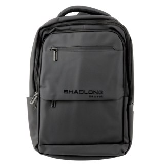 Plecak miejski na laptopa 16 l z USB, czarny