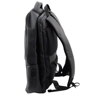 Plecak miejski na laptopa 16 l z USB, czarny