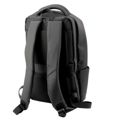 Plecak miejski na laptopa 16 l z USB, czarny