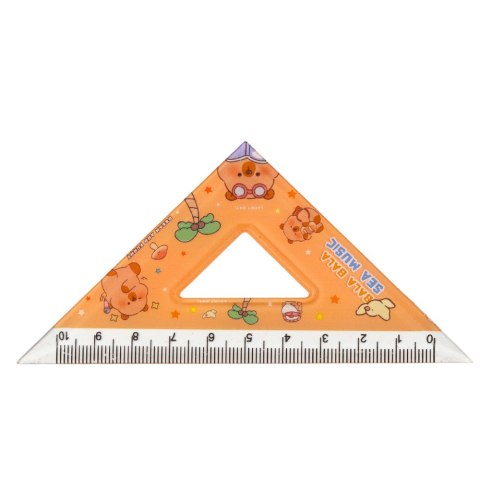 Zestaw geometryczny Kapibara - linijka, kątomierz i 2 ekierki