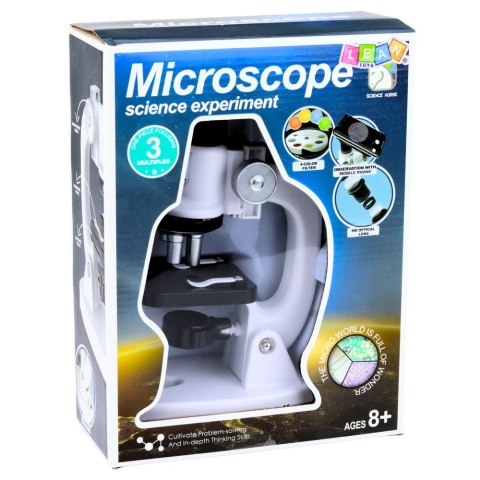 Mikroskop edukacyjny 200-1200× z akcesoriami