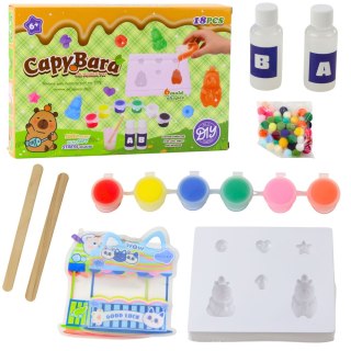 Zestaw DIY Kapibara do tworzenia żelowych figurek, 18 elementów