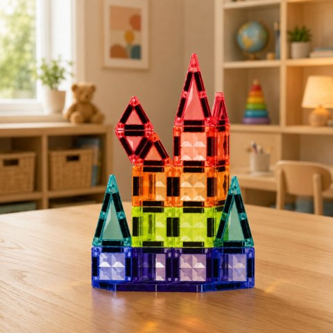 Klocki magnetyczne 3D STEM, 27 elementów
