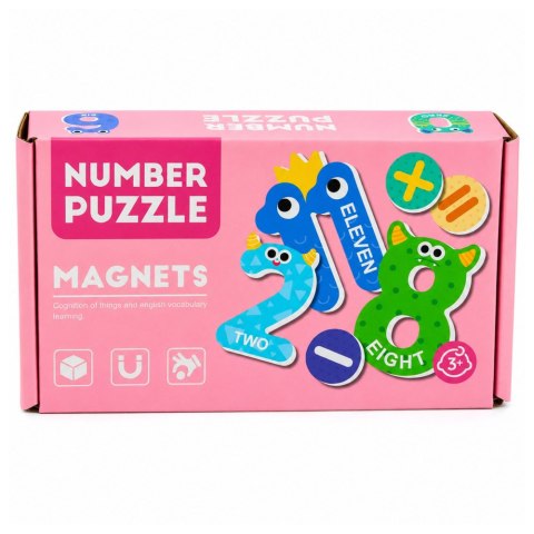 Puzzle magnetyczne - liczby i działania, 26 elementów