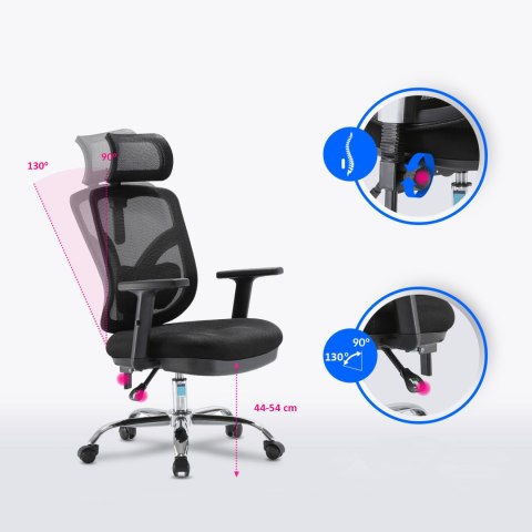 Fotel ergonomiczny ANGEL biurowy obrotowy jOkasta Niebieska