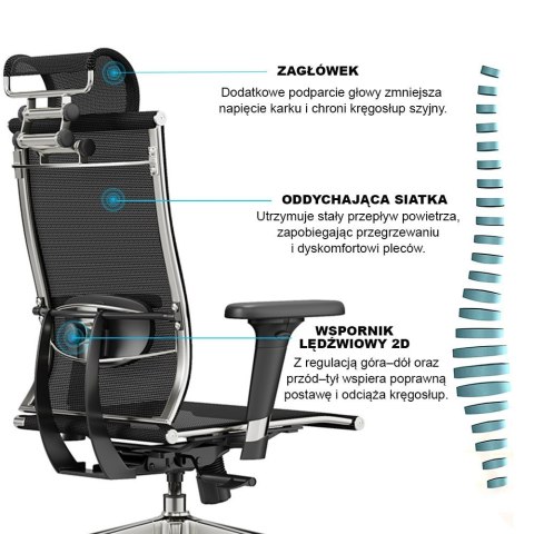 Fotel biurowy ergonomiczny ANGEL iO