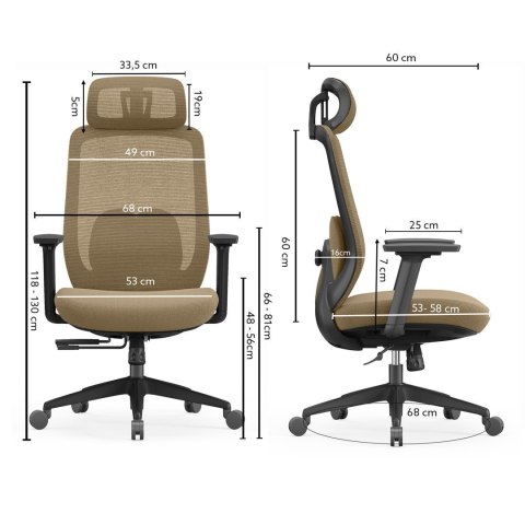Fotel biurowy ergonomiczny ANGEL runO